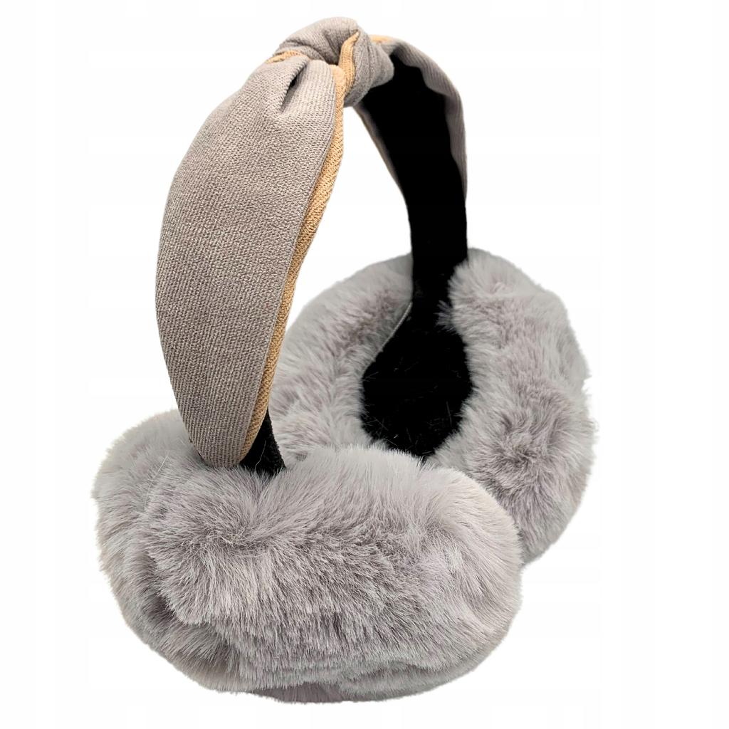Winter Women's Earmuffs Ribbon Plush Warm Foldable Insulated