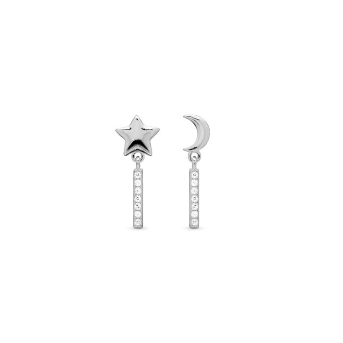Pendientes - ESSENTIALS - Nelan - Argent 925 - Oxyde de zirconium - Argenté