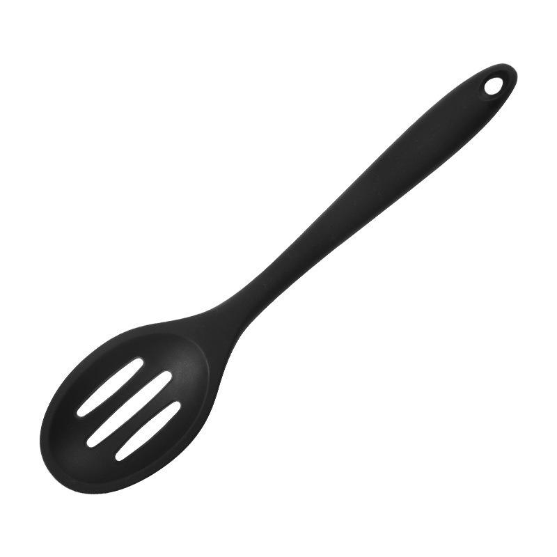 2Pcs Silicone Scoop Long Handle Soup Scoop Salad Mixing Spoon Heatresistant Cooking Spoon Nonstick Tablespoon Cooking Utensils