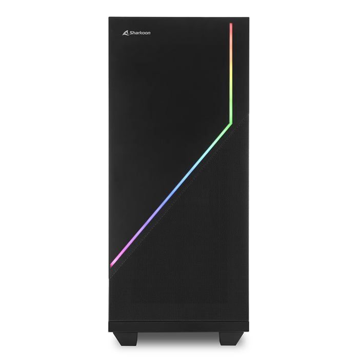 Boîtier PC - Sharkoon - RGB Flow - Verre Trempé - Éclairage RGB - ATX
