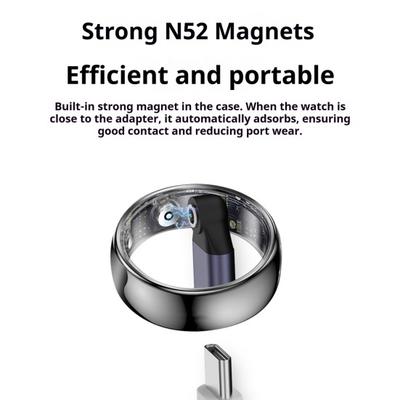 Yousheng Smart Ring Charger Adapter Aluminum Alloy N52 Magnetic Type-C Female Smart Ring Charging Converter Connector Smart Ring Accessories
