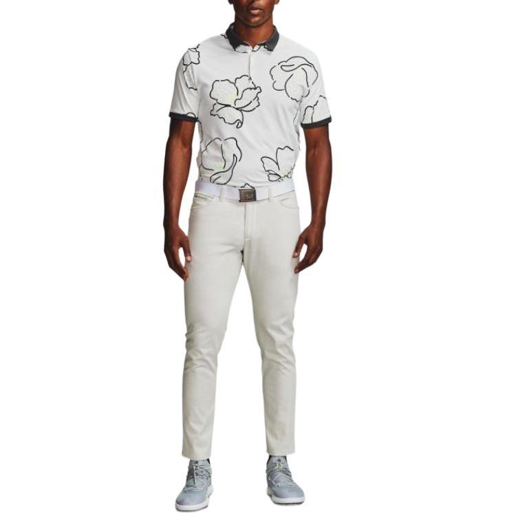 Under Armour Range Unlimited Monarch Polo Shirt 'White Black' Men's 1358781-112