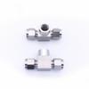 Chiweng 304 Stainless Steel Double Ferrule Internal Thread Tee Fitting