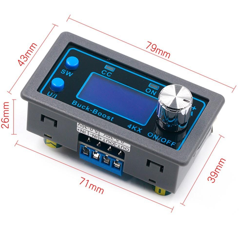 DC 0.5-30V 4A  Boost Converter Module CC CV Voltage Regulator LCD Display