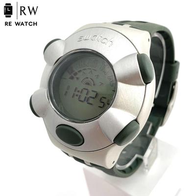 Used [Used] Swatch .beat Aluminum Digital Watch