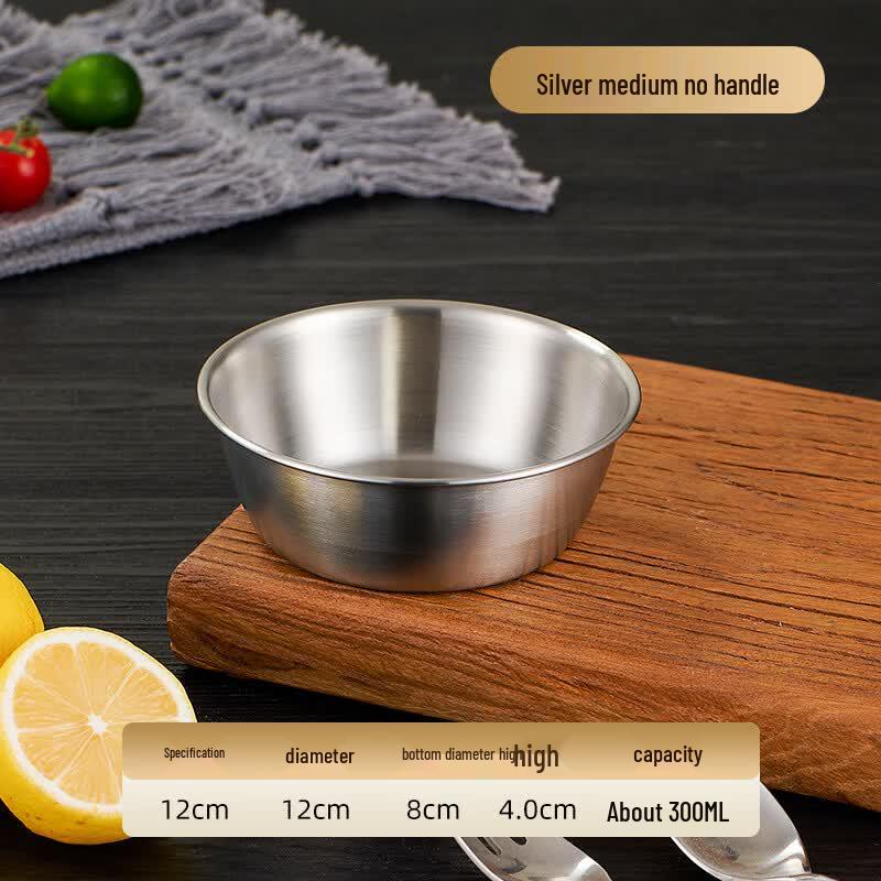 ZISIZ Portable Stainless Steel Camping Bowl