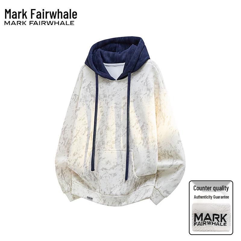 Mark Fairwhale Men's American Retro Hooded Casual Sweatshirt