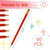 60 Pcs Erasable Checking Pencils, Pre-Sharpened, for Marking, Coloring, Tests, Grading, Office, School (Red)