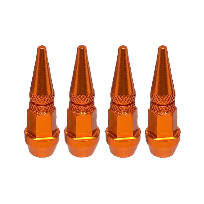 4pcs Tire Valve Caps Anti-theft Bullet Head Style Antirust Motorcycle Bike Car Wheel Tyre Tires Valve Stem Caps Accessories