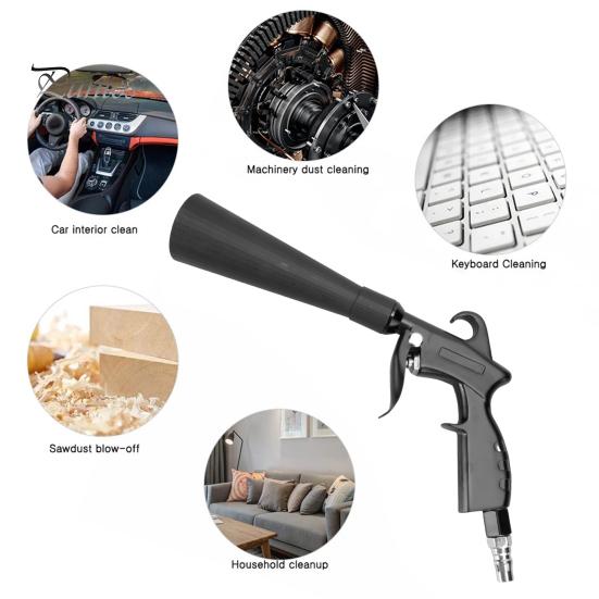 Car Air Blower Dust Remover with Ergonomic Handle Strong Suction Pressure High Efficiency Air Blower Multi-Purpose Cleaning Tool