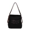 Autumn new canvas large-capacity bag women's 2025 fashion messenger bag fashion texture commuter shoulder tote bag