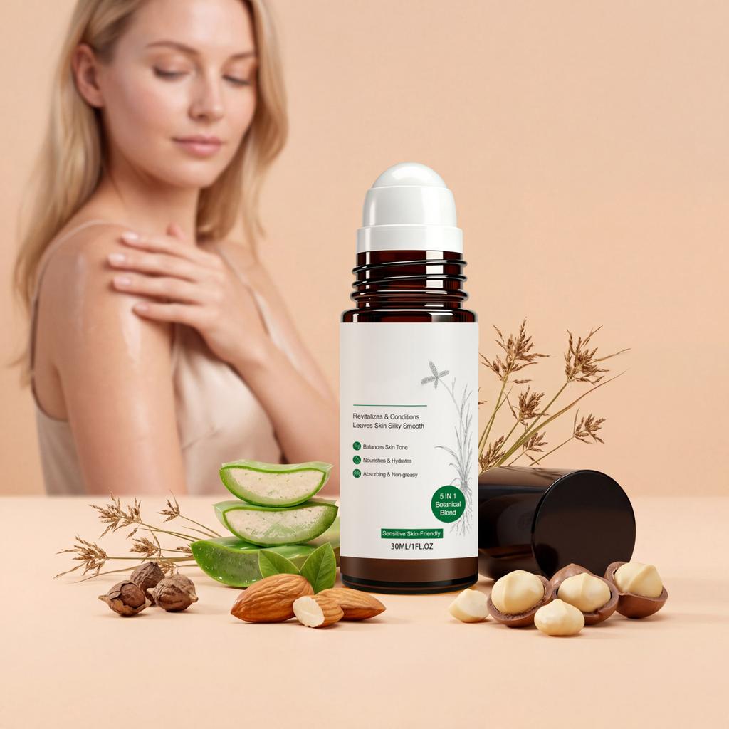 Botanical Blend Roll On Essential Oil 30ml Revitalizes Conditions Skin Nourishes Hydrates Absorbing Non Greasy Sensitive Skin Friendly