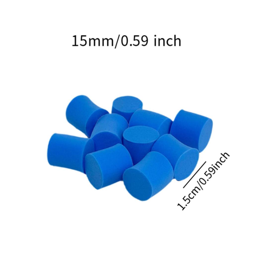 10 Pieces ANT Farm Test Tube Sponge Plug Accessories ANT Nest Moisture Blue for ANT Nest Tool ANT House Stopper ANT Farm Plug