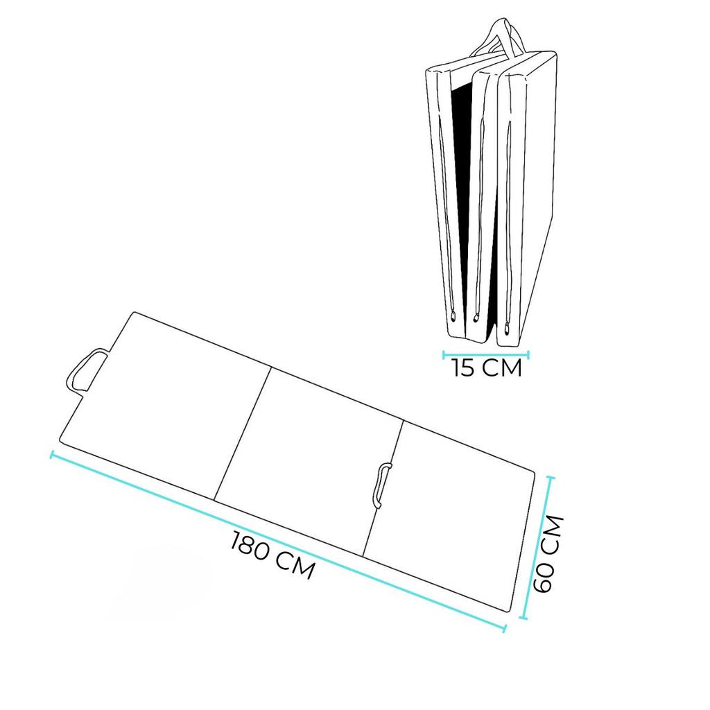 Gymnastic Mattress Monkey 180X60X5 Black
