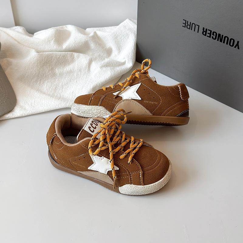 

Детская спортивная обувь Корейская версия низких кед 2025 весна и осень новая популярная для девочек мягкая подошва нескользящая повседневная обувь универсальная 30 хаки