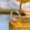 Multi-layered design ring - women's sparkling, versatile, and stylish statement ring jewelry