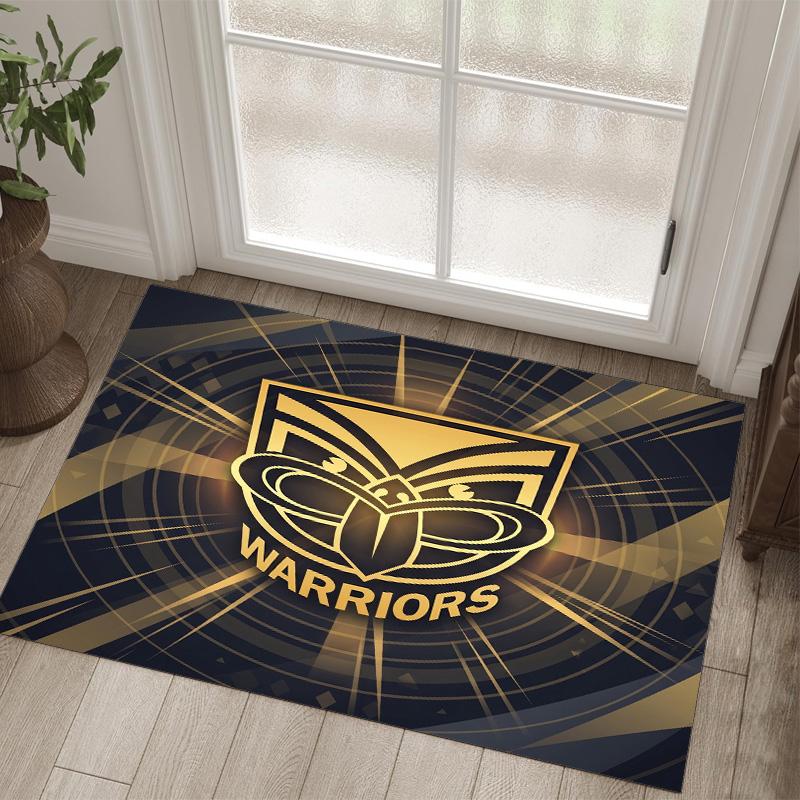 Wigan Warriors Design Crystal Velvet Carpet Cozy Non?Slip Printed Rug For Bedroom Living Room Entrance