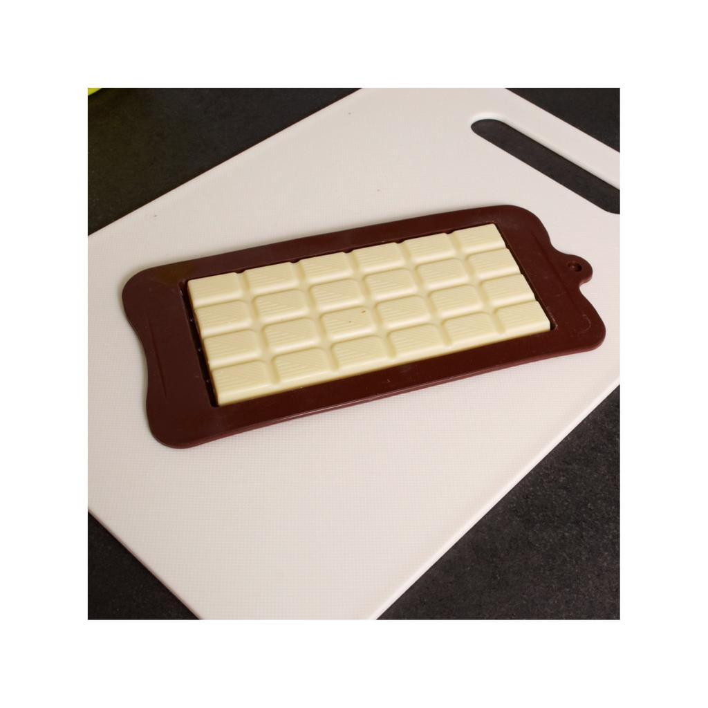 Silicon Chocolate Bar Mold 22x10x0.8cm Chocolate Baton Mold Baking Tool Brown PrzydaSie.pl