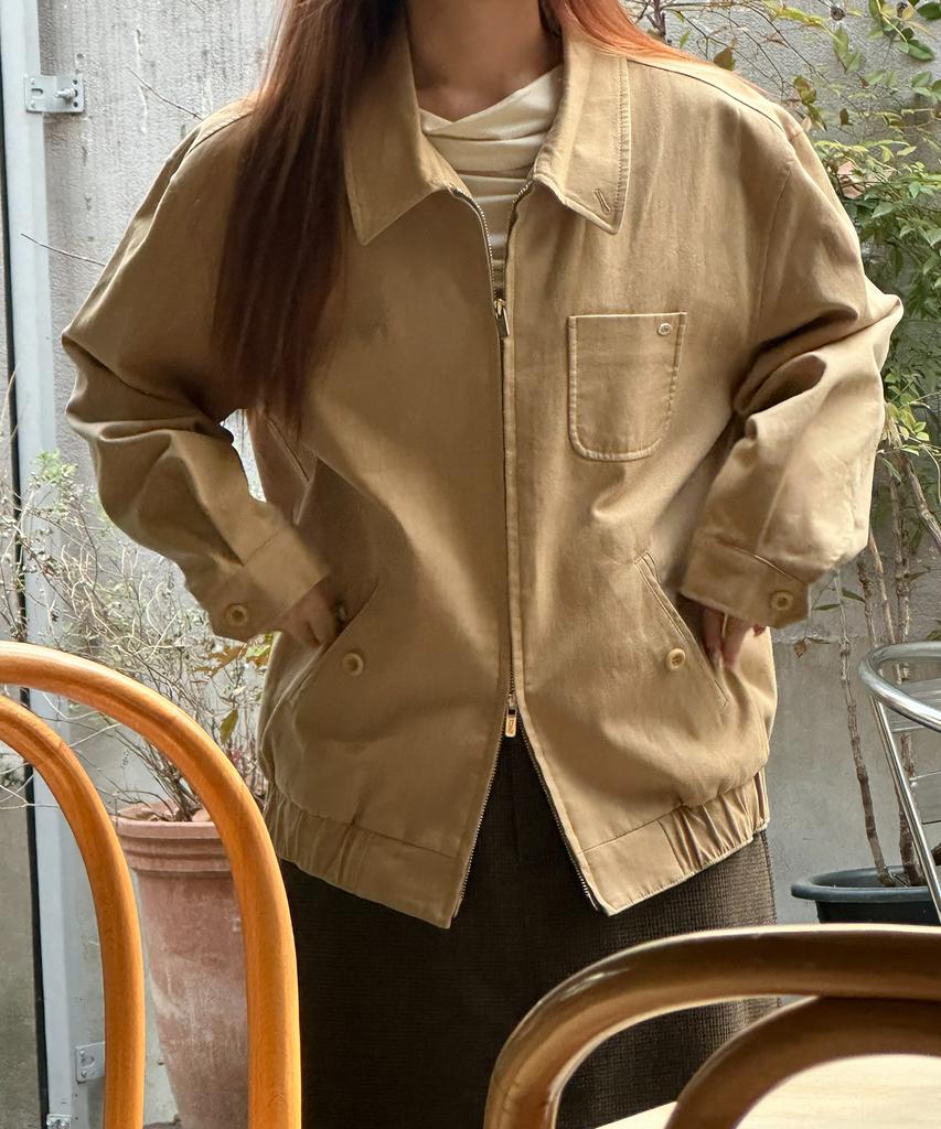 Ttudement Classic Cotton Blouson Beige