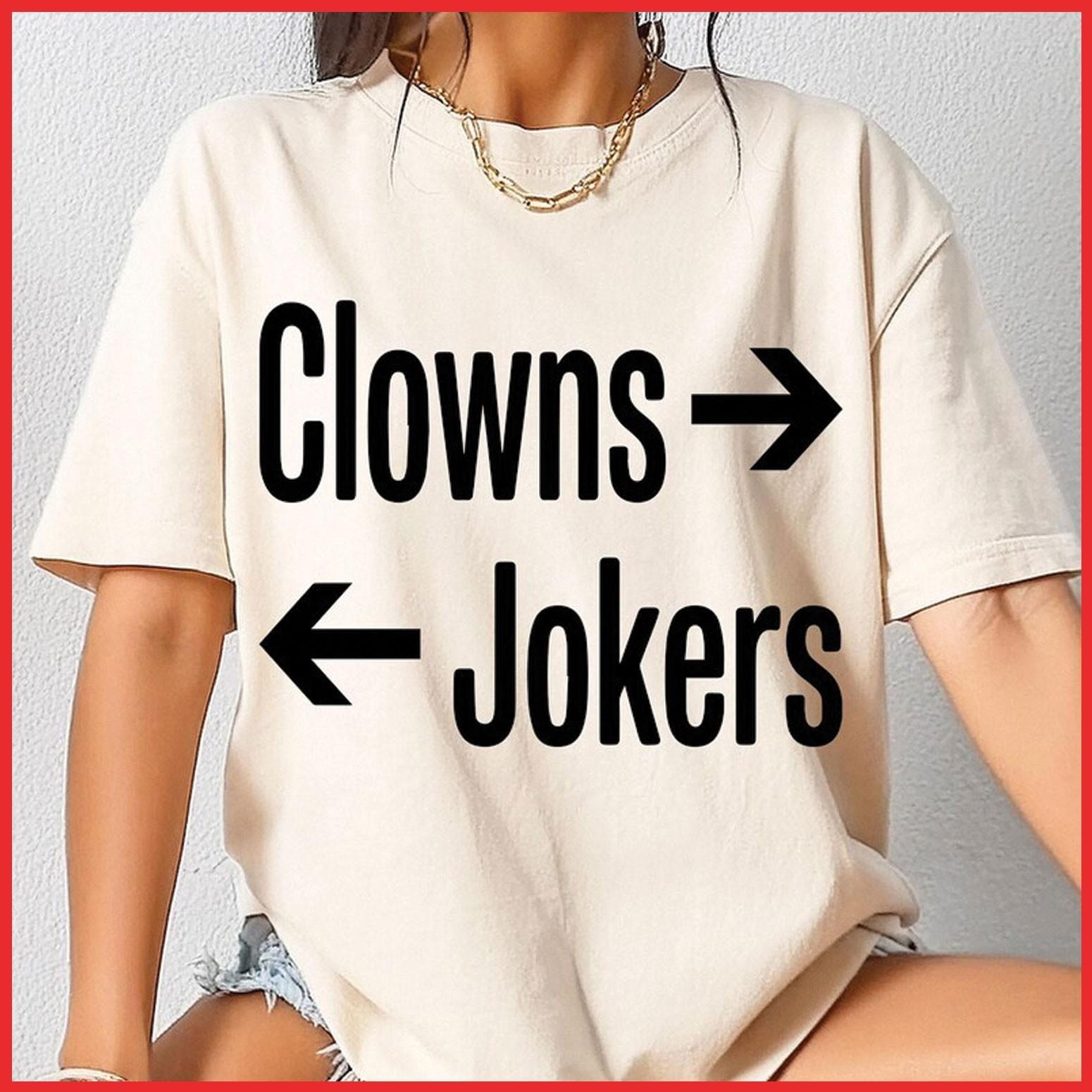 Clowns To The Right Jokers To The Left White Cotton T-Shirt S-5XL S