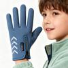 GTUBIKE Children Gloves Warm Cycling Winter Skiing Autumn Kids Reflective Non-Slip Boys Girls Water-Repellent Fleece Gloves