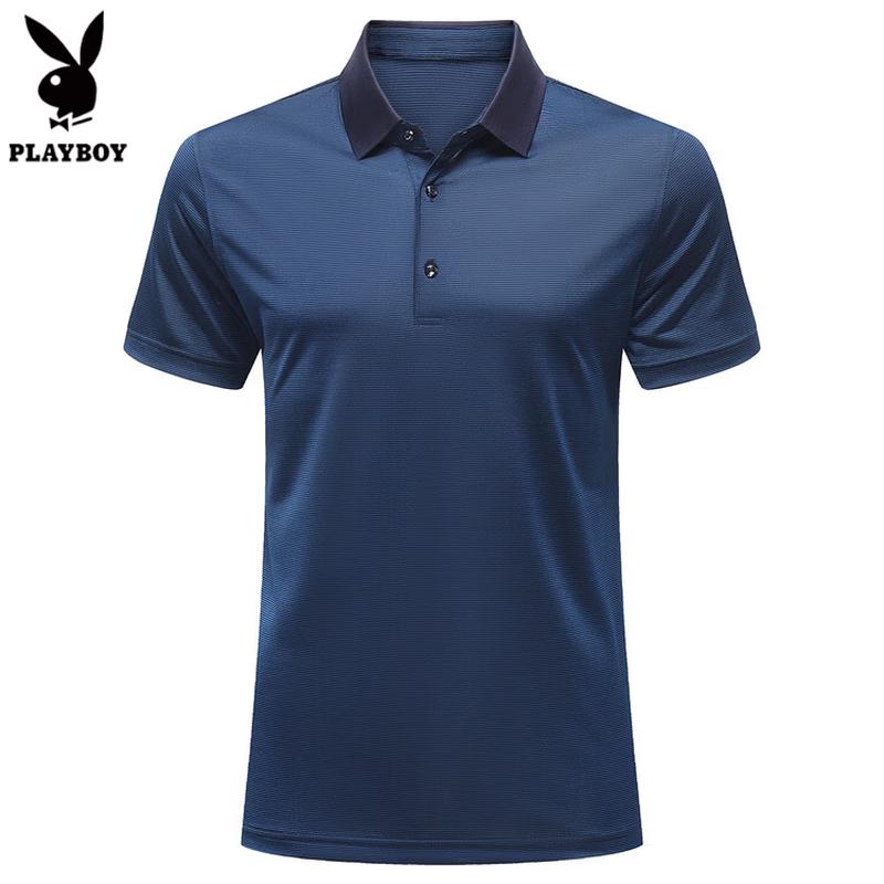 PLAYBOY Men s Silk Blend Striped Polo Shirt 105/46