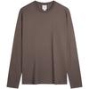 Casual Commuting Minimalist Embroidered Cotton Long Sleeve T-Shirt Men Tops 4LD227G