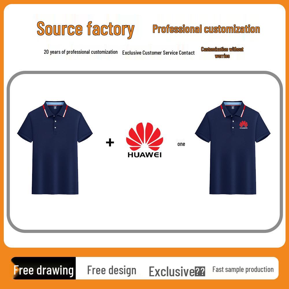 Custom Embroidered Polo Shirt - Men's Quick-Dry Short Sleeve Workwear
