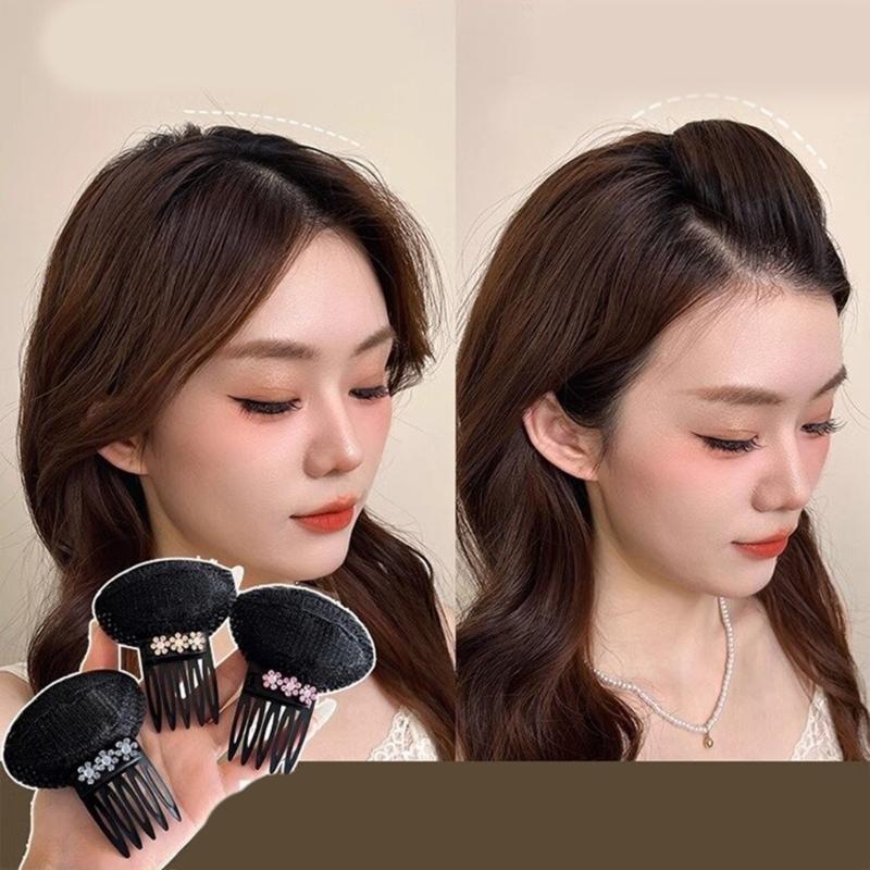 Volumizing Hair Clip Hair Pad Comb Insert For Flat Fine Thin Hair Styling Seamless Professional Clip