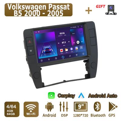 Android Carplay Car Radio For Volkswagen Passat B5 2000 - 2005 Multimedia Player Head Unit Stereo GPS Navigation BT WIFI 4+64GB