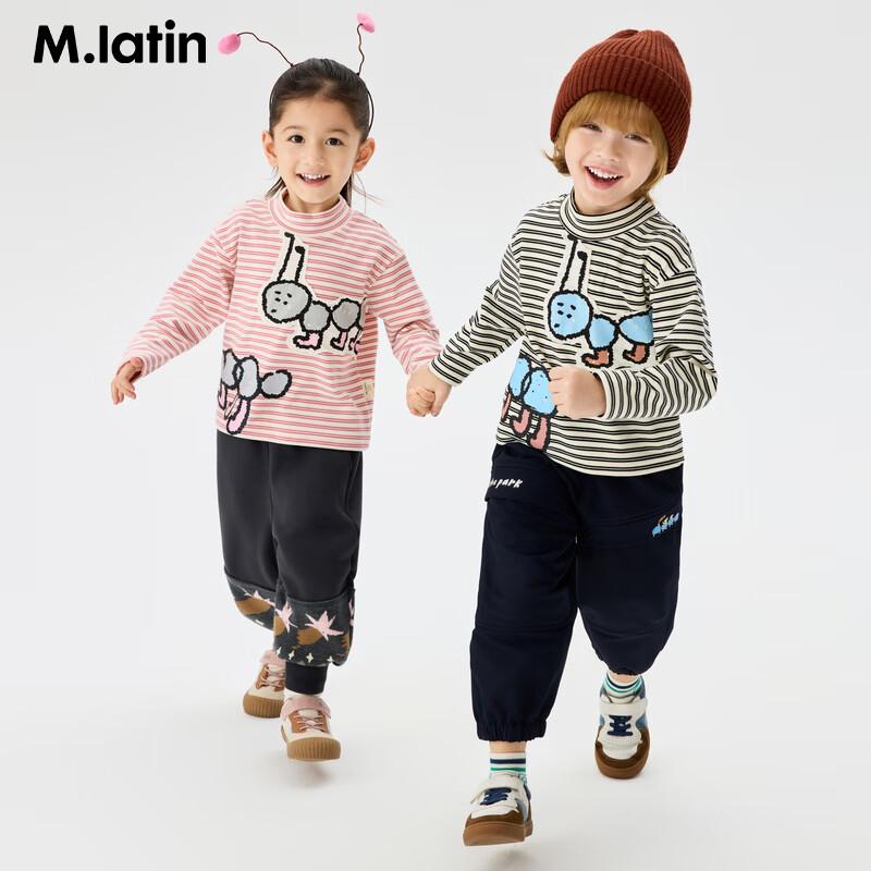 M.Latin Kinder Winter Spaß Ameisen-Print Langarm-T-Shirt