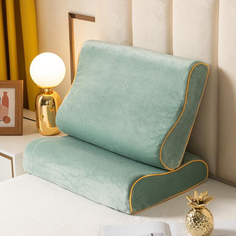 1PC Pillowcase Comfortable Pillow Cover Warm Pillow Case Memory Neck Pillow Milk Velvet Soft Pillow Towel Sleeping Skin-friendly