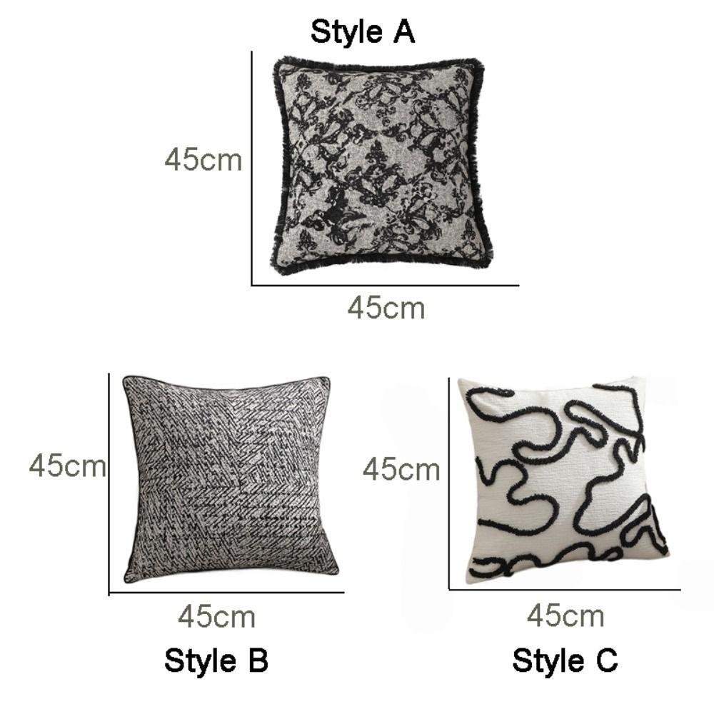 Elegant Jacquard Pillowcase Square Cushion Cover Home Decor Throw Pillowcover  Sofa/Bed