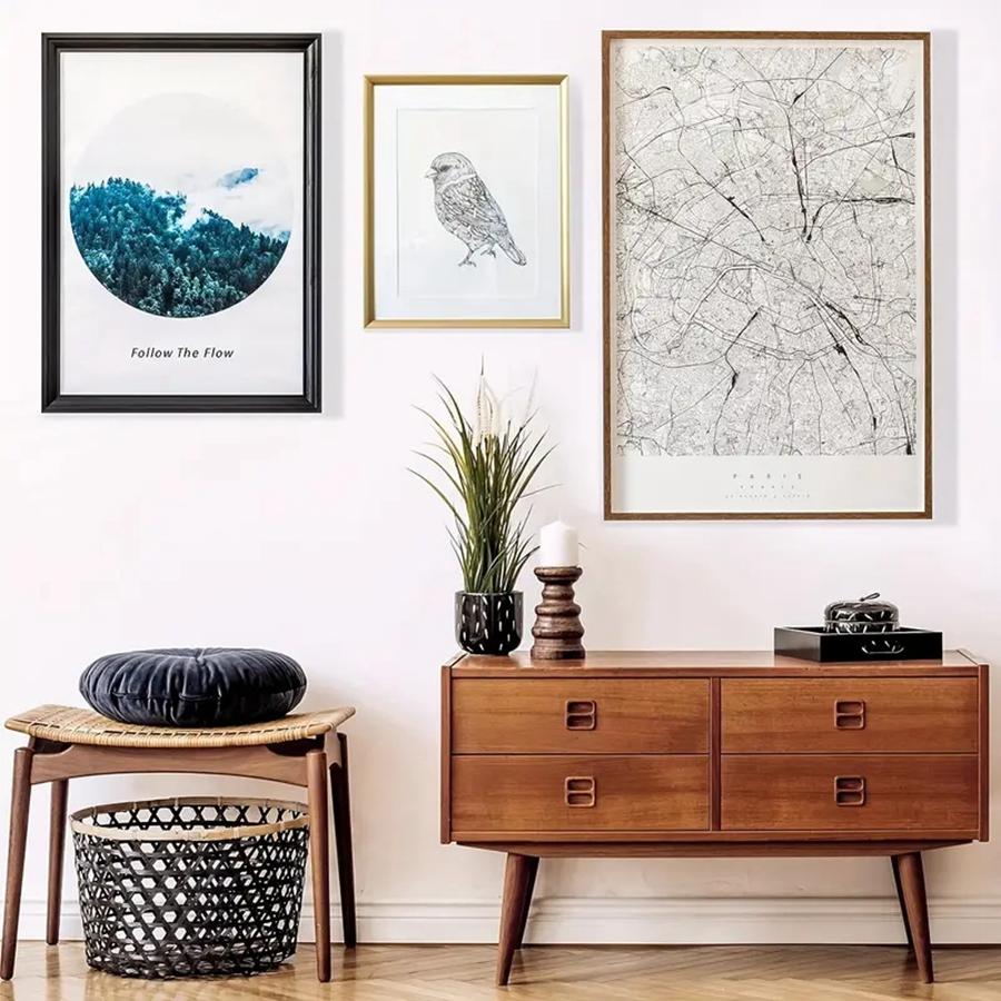 12 pares de marcos de fotos sin rastro gancho de pared de fotos extraíble dispositivo para colgar arte sin clavos adhesivo de pared fácil de quitar la cinta de doble cara