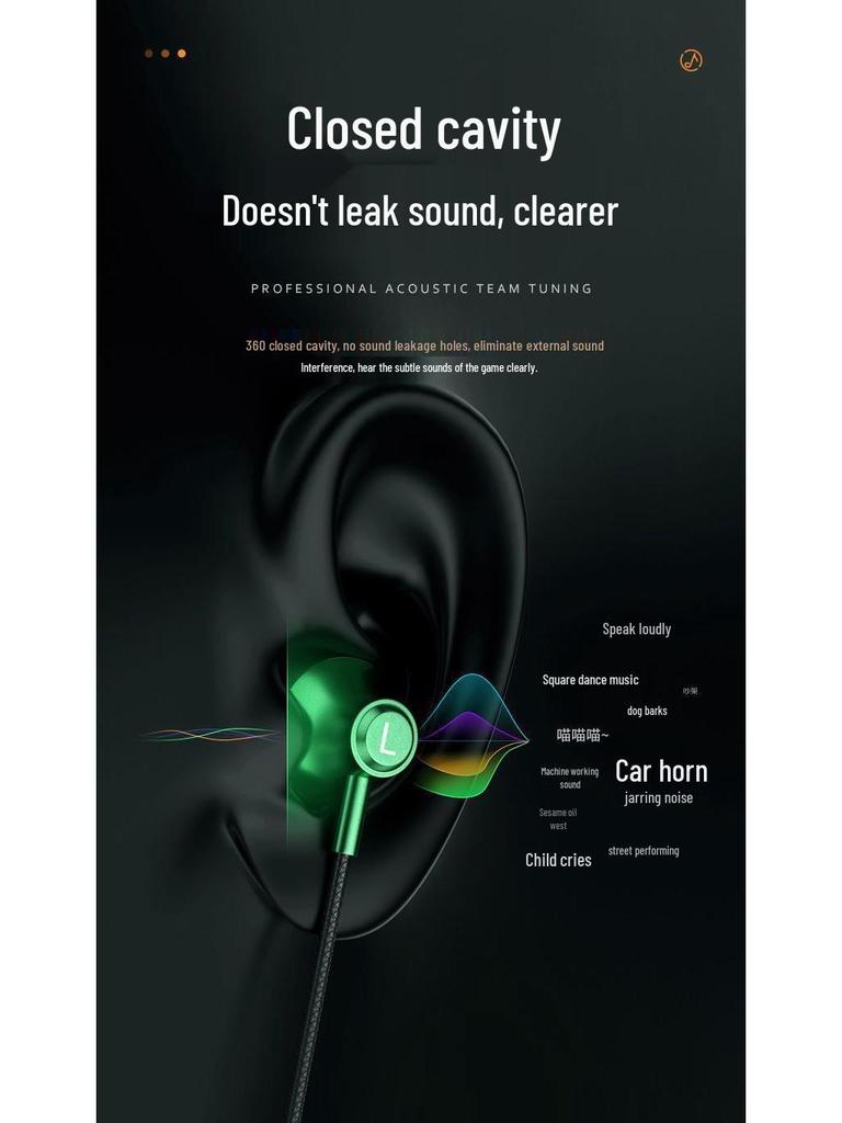 P8 Wired Metal Gaming Headset, Compatible with Apple, OPPO, Huawei Type-C Devices and Universal Computers