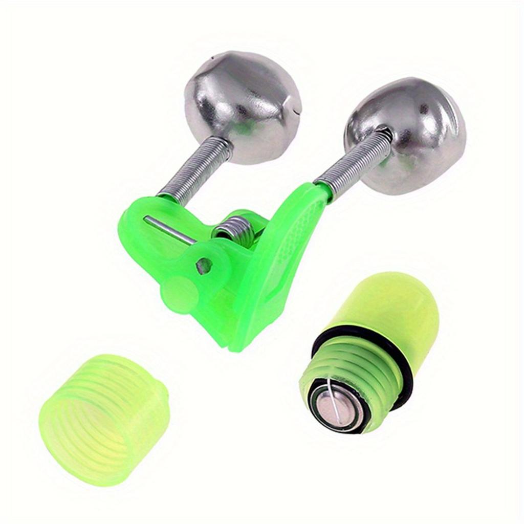 10pcs Fishing Bite Alarm Bells Glow in Dark Fishing Bell Alarm for Outdoor Night Fishing Activity