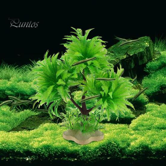 Aquarium Artificial Plants Realistic Aquatic Plastic Grass Hydroponic Simulation Trees Landscape Easy To Maintain Safe Fake Seaweed for Fish Tank