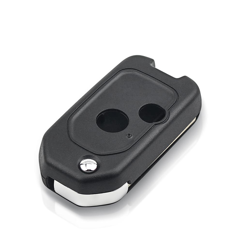 Modified Remote 2/3/4 Button Flip Car Key Shell Case For Honda Accord Civic 2006-2011 Crv Pilot Fit With Rubber Pad