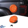 Orange Fuel Filler Door Gas Tank Cap Cover w/ Key Lock for 18+ Jeep Wrangler JL