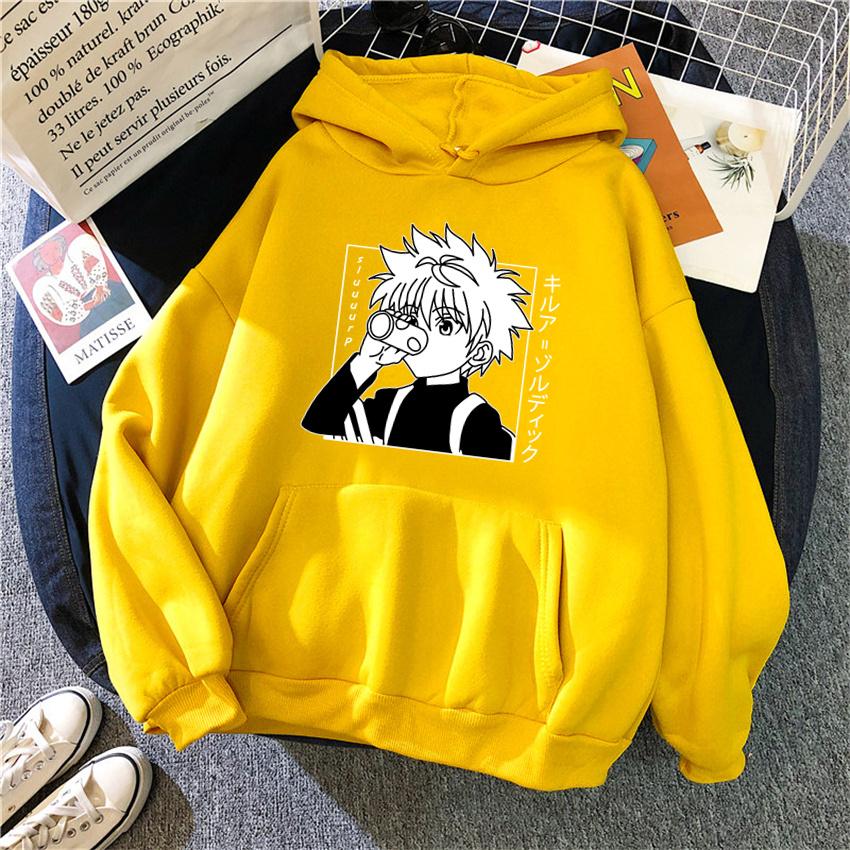 Anime Hunter X Hunter Women's Hoodie Kurapika Devil Eye Hoodies Women Streetwear Pullover Harajuku Unisex Sweatshirt Clothes
