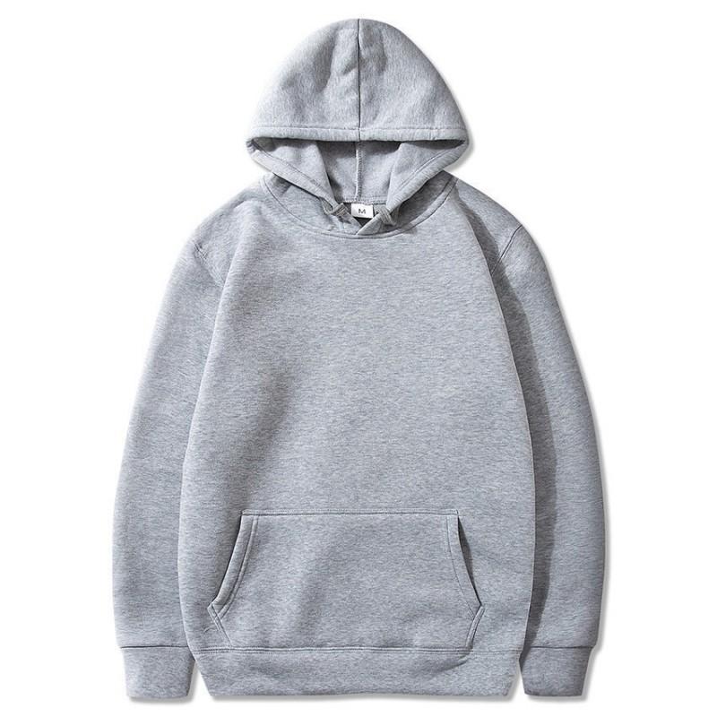 Mens Fleece-Lined Hooded Sweatshirt Winter Warm Oversized Cotton Blend Pullover Casual Outdoor Youth