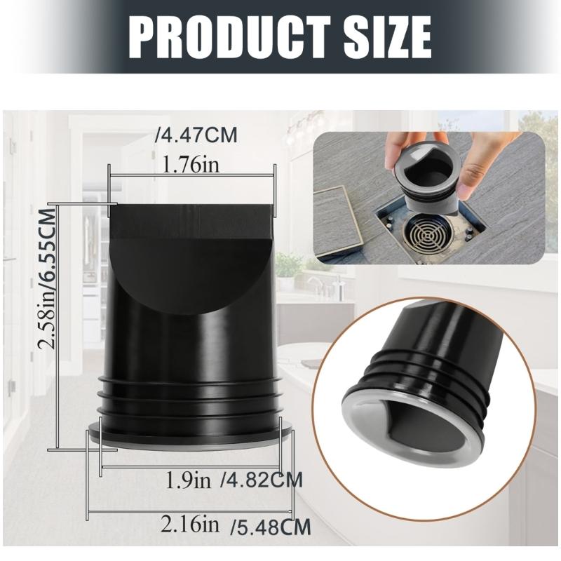 Strong Rubber Drain Cover Seal Universal Shower Drain Seal Easy to Use for 2 Inch Bathroom Floor Drains Block Odors
