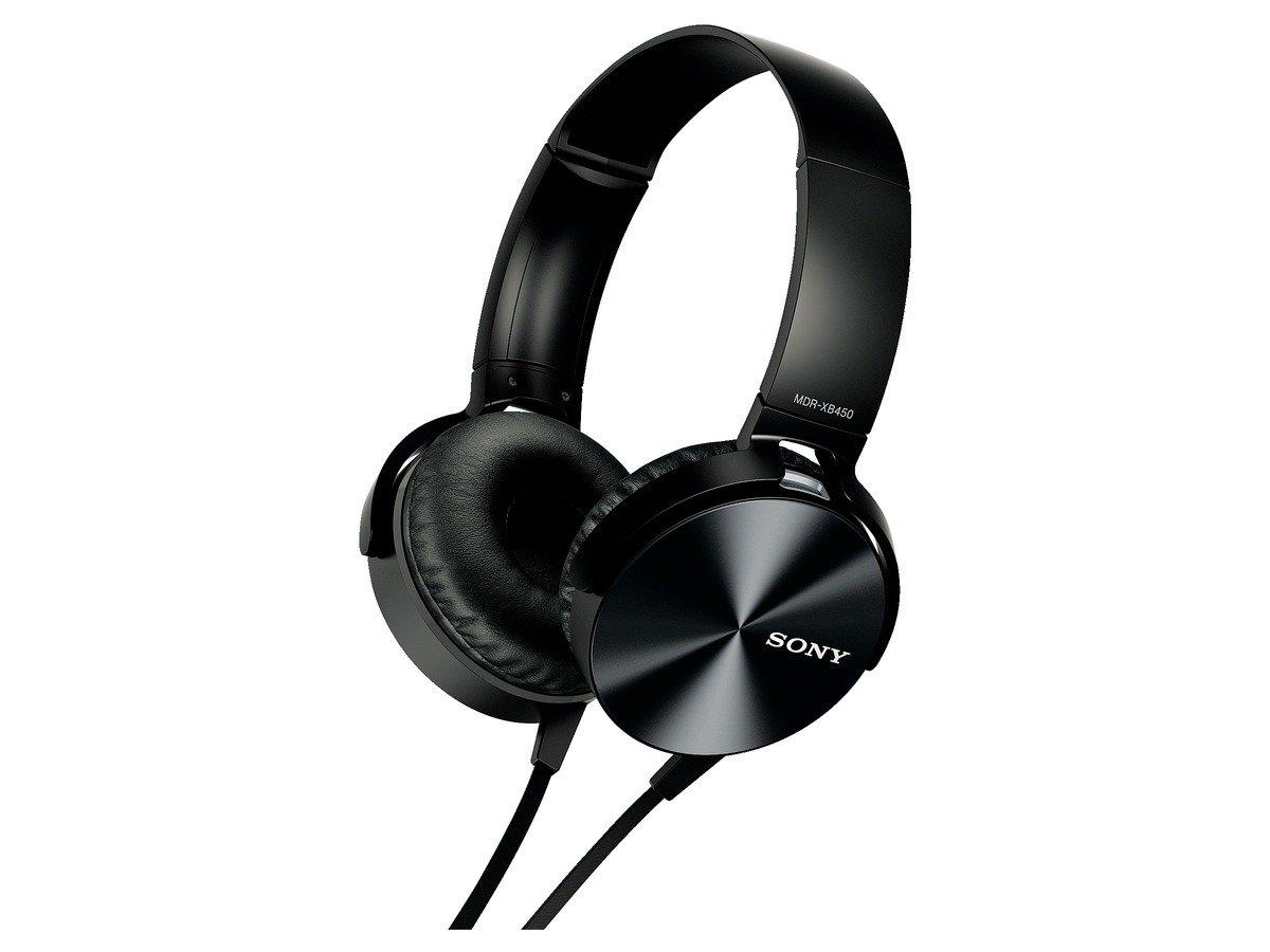 

Навушники SONY MDR-XB450: Герметичний складаний чорний MDR-XB450 B