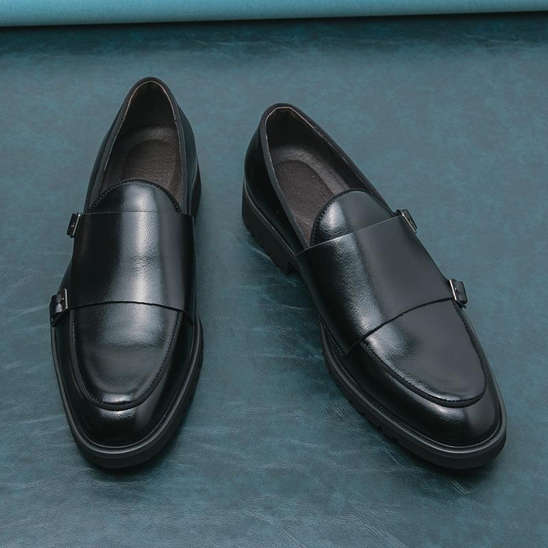 Fashion Mens Dress Wedding Fashion Office High Quality Leather Comfy Business Formal Italy Driving Loafers Shoes for Men Plus Size 38~48