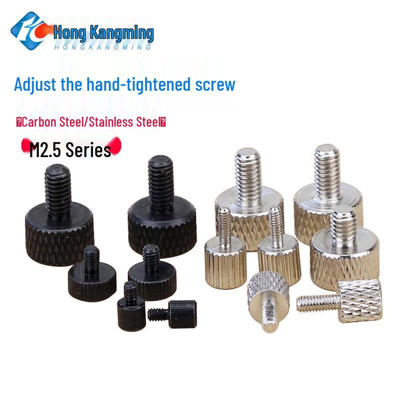 Micro-lens Knurled Thumb Screw M2.5 – Flat-head Caliper Adjustment and Positioning Screw.