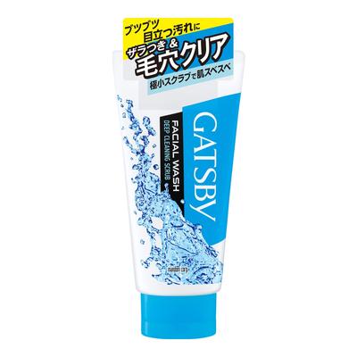 Mandom GATSBY Facial Wash Deep Cleaning Scrub Facial Cleanser (130g) Men's