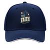 Bold Faith Cross Scripture Lettering Sandwich Baseball Cap Sun Cap Outdoor Workouts Hat
