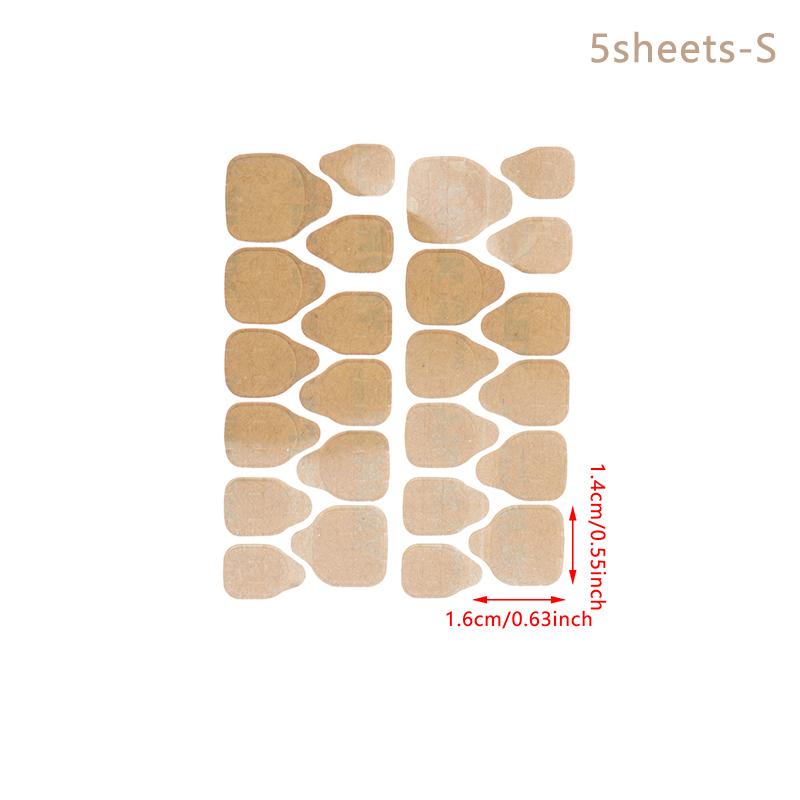 

1/5 листов двухсторонних наклеек для ногтей, клейкие вкладки, водонепроницаемые, дышащие, накладные ногти, клейкие наклейки, желеобразные накладные ногти S/5Pcs