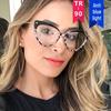 2022 Cat-Eye Rivet Flat Glasses: New TR90 Anti-Blue Light Street Style Frames