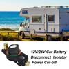Quick Disconnect Car Battery Button Heavy Duty Cut Off Switches, Anti-Leakage 12V/24V System Truck RV Power Control